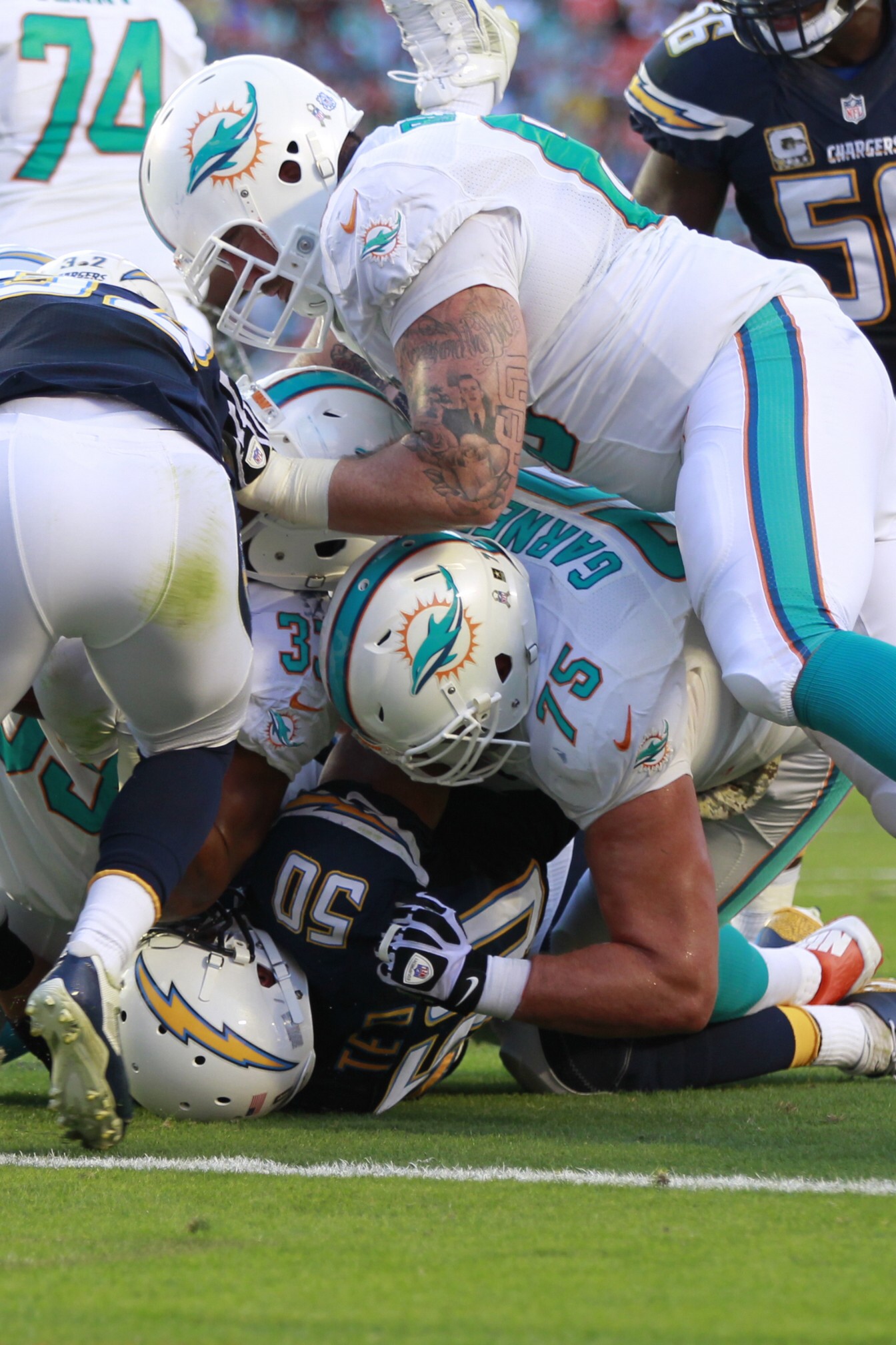 Nate Garner #75 Miami Dolphins